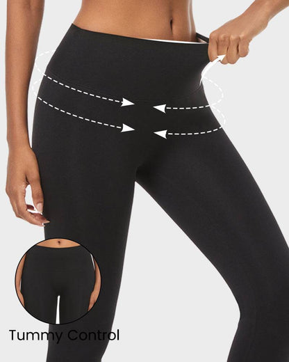 Legginsy modelujące damskie | ocieplane, wysoki stan