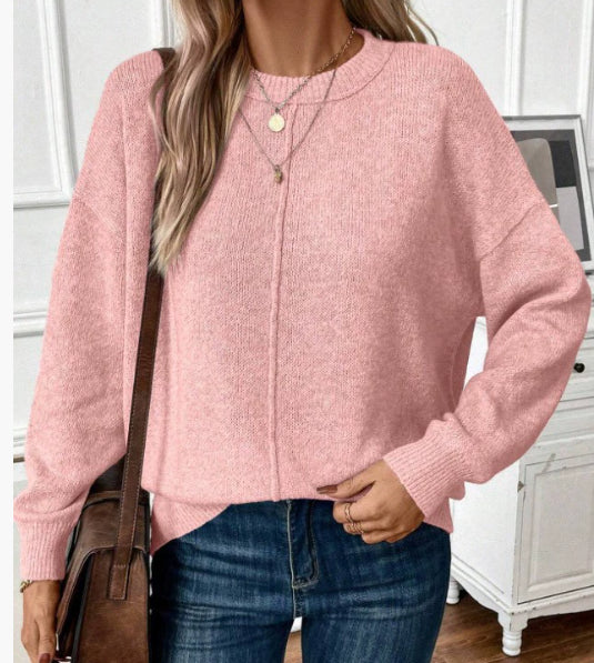Sweter damski | klasyczny, długie rękawy
