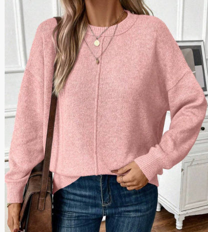 Sweter damski | klasyczny, długie rękawy