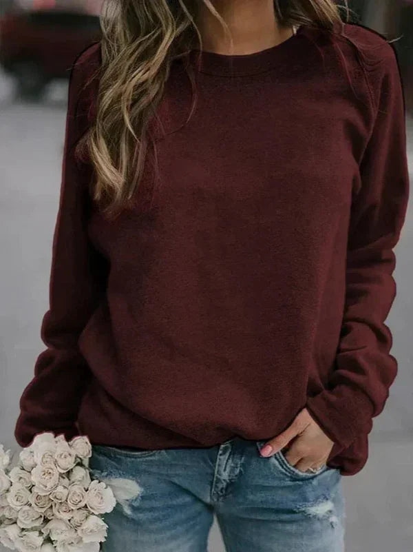 Sweter damski | mieszanka wełny, luźny krój