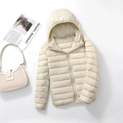 Kurtka puchowa unisex | wodoodporna, kieszeń z zamkiem