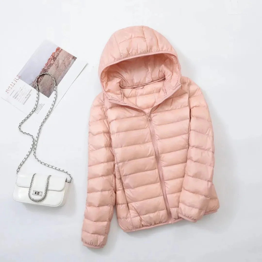 Kurtka puchowa unisex | wodoodporna, kieszeń z zamkiem
