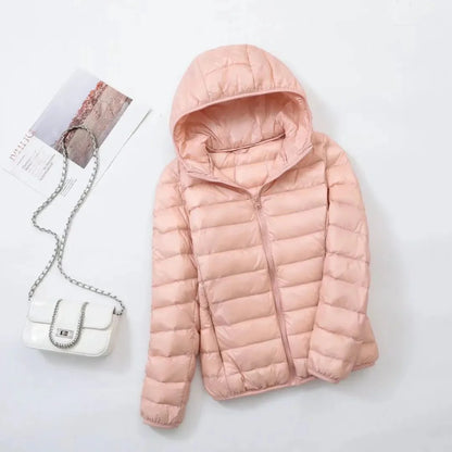 Kurtka puchowa unisex | wodoodporna, kieszeń z zamkiem