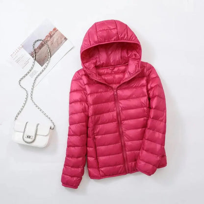Kurtka puchowa unisex | wodoodporna, kieszeń z zamkiem