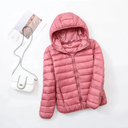 Kurtka puchowa unisex | wodoodporna, kieszeń z zamkiem