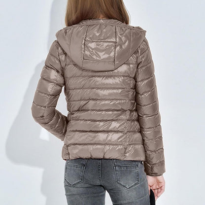 Kurtka puchowa unisex | wodoodporna, kieszeń z zamkiem
