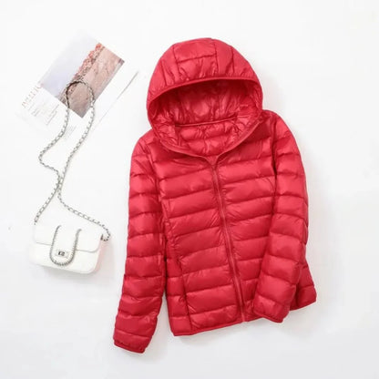 Kurtka puchowa unisex | wodoodporna, kieszeń z zamkiem