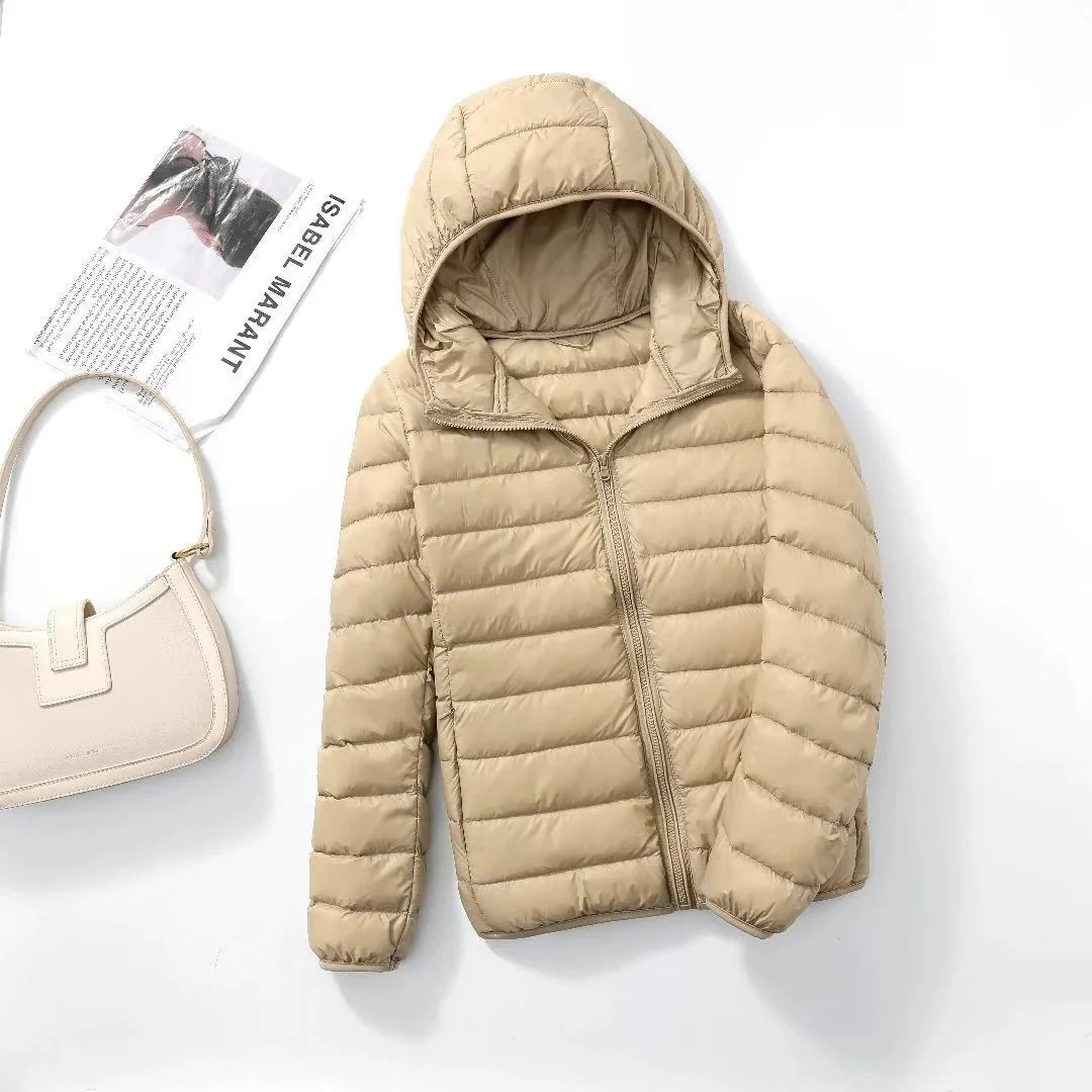 Kurtka puchowa unisex | wodoodporna, kieszeń z zamkiem