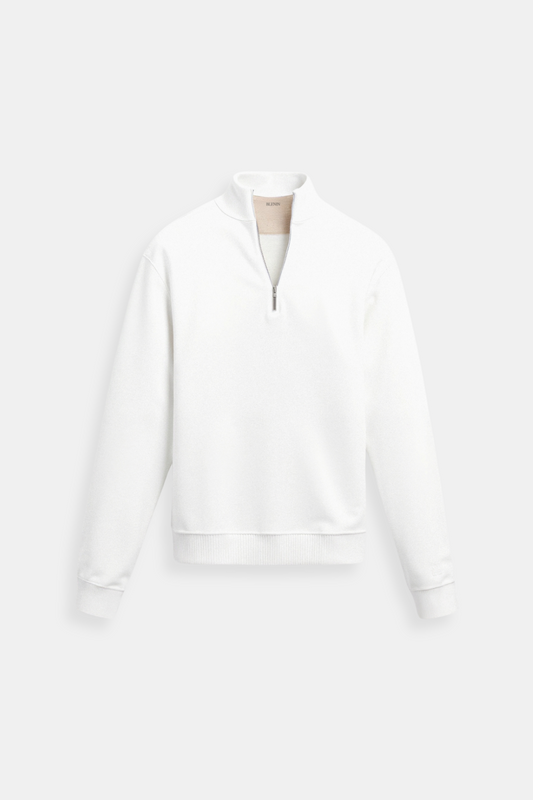 Sweatshirt męski | półzamek, elastyczne mankiety