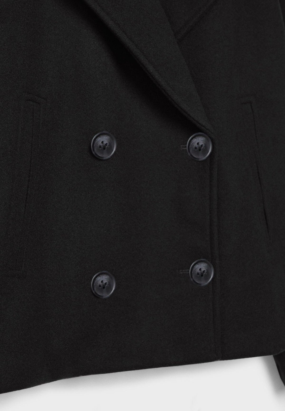 Kurtka zimowa damska krótka | Podwójne zapięcie, szerokie klapy, krótki krój | Elegancki styl na zimę
