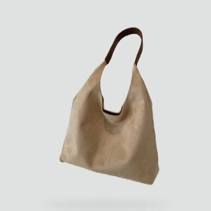 Torba tote damska | zamszowa, pojemna