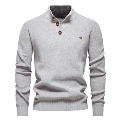 Sweter męski | zapinany na guziki, ściągacz u dołu