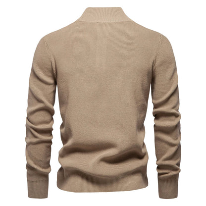 Sweter męski | zapinany na guziki, ściągacz u dołu