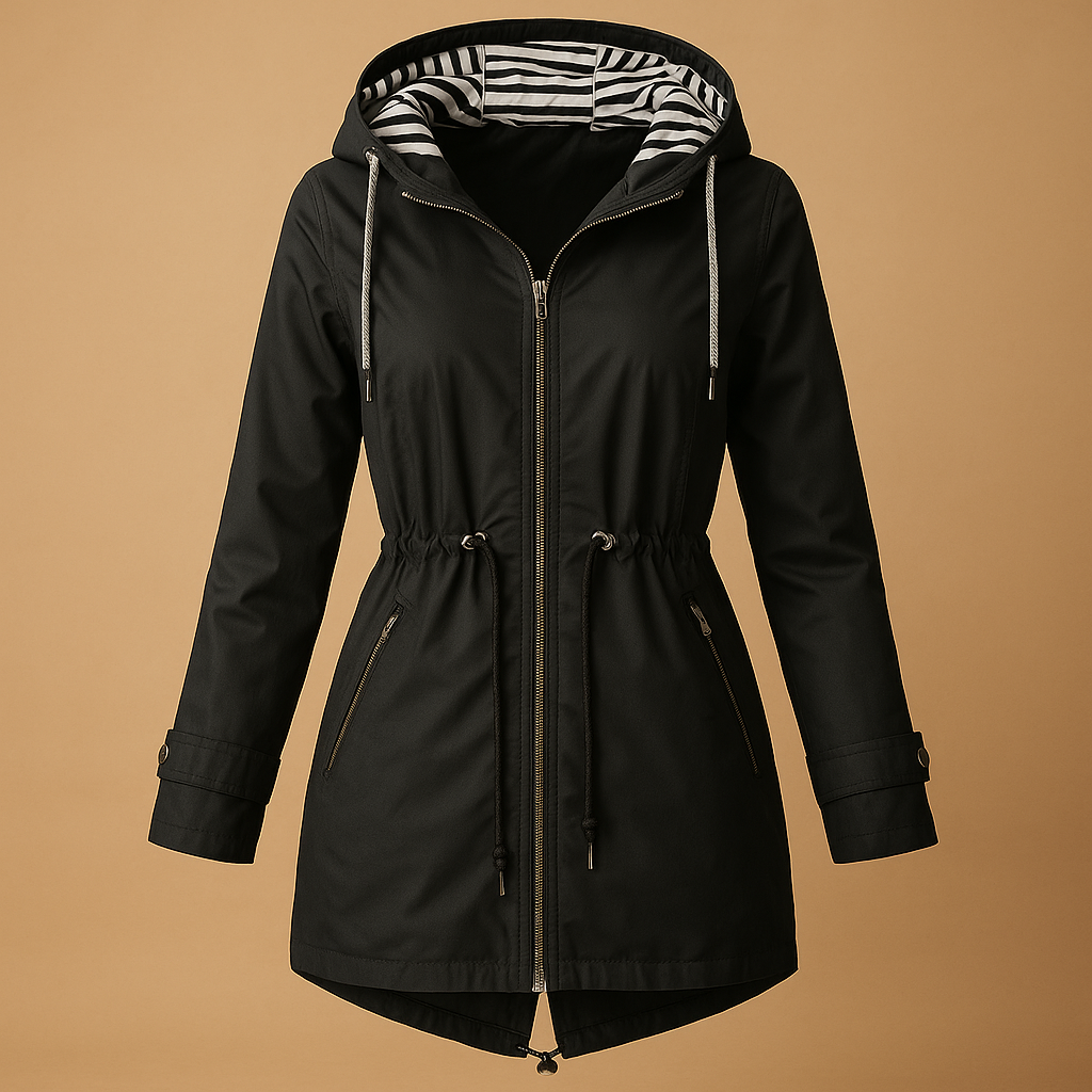 Parka damska | wodoodporna, regulowany pas