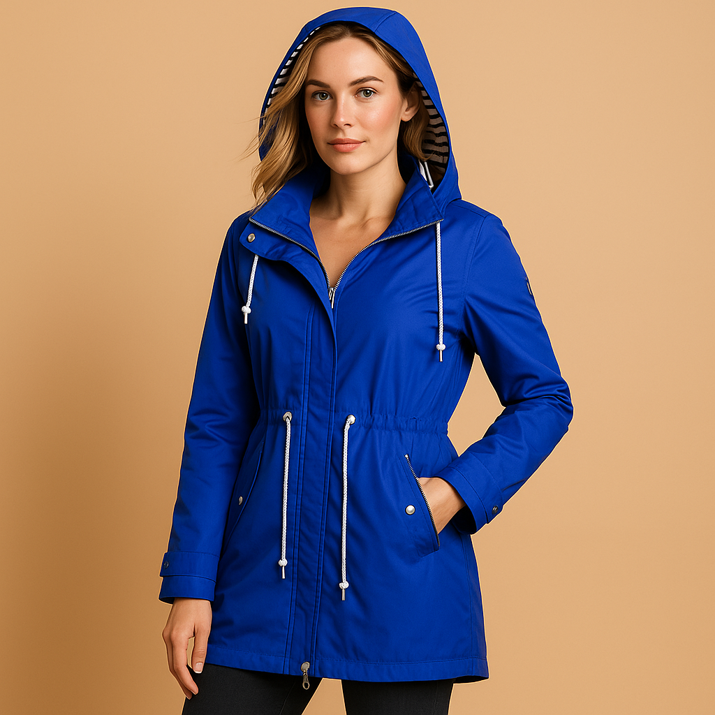 Parka damska | wodoodporna, regulowany pas