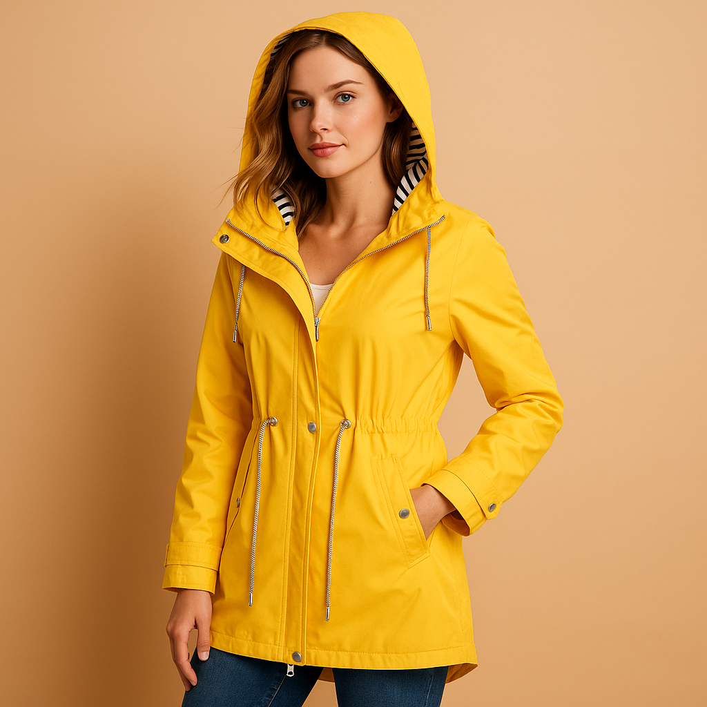 Parka damska | wodoodporna, regulowany pas